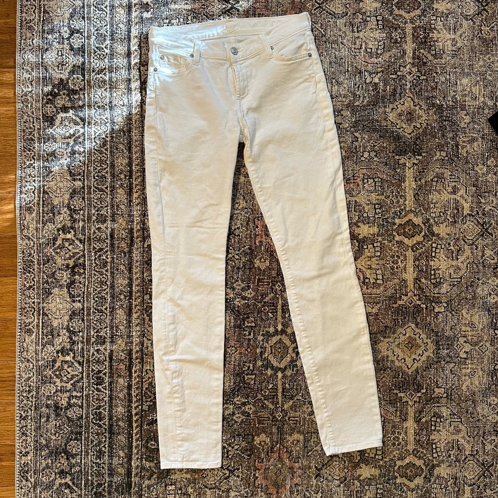 White Skinny 7 for All Mankind Jeans